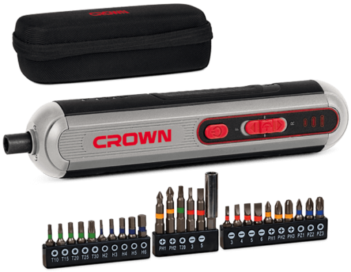 CROWN -Smart Electric Screwdriver 3.6v  28pcs - Image 2